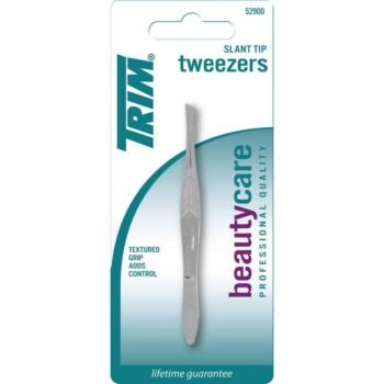 Pinza depilar oblicua niquelada TRIM