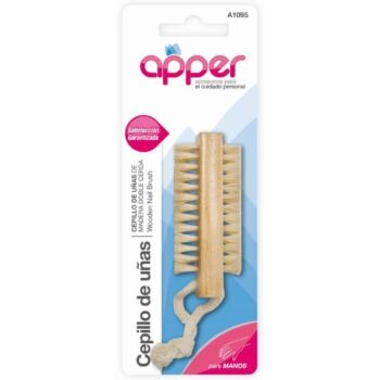 Cepillo de uñas de madera doble cerda APPER