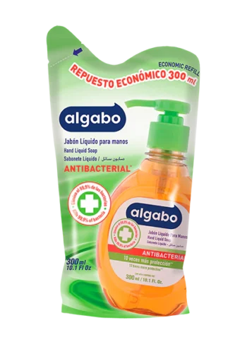 Caja x12 Repuesto Jabón líquido Antibacterial 300ml