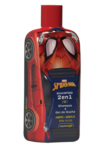 Caja x10 Avengers Spiderman Shampoo 2en1 Auto 450ml